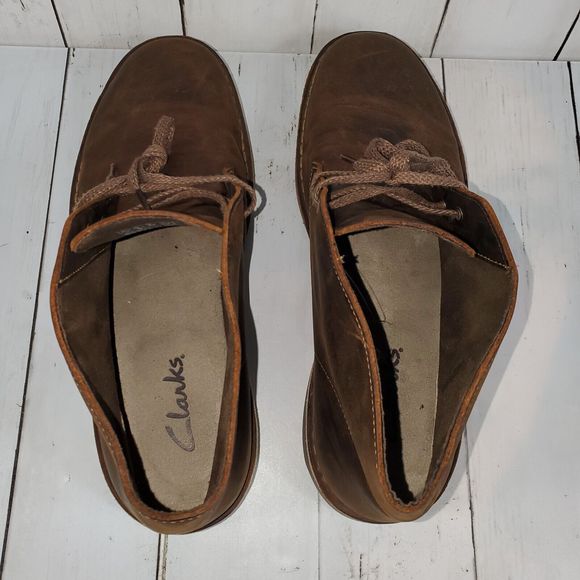 Clarks Bushacre 2 Size 10.5 Chukka Desert Leather Boots 15522 Ankle High Mens main image 9